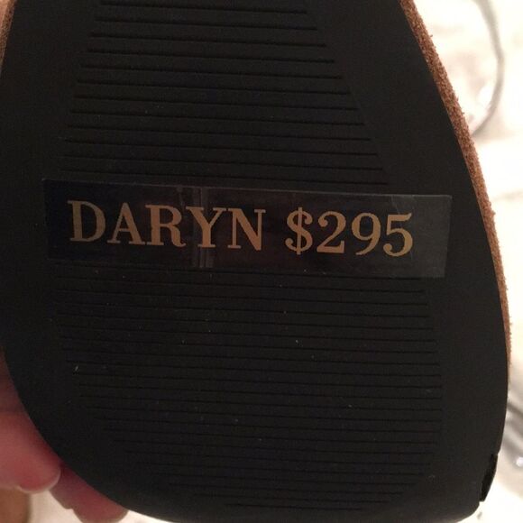 ELIE TAHARI DARYN CAMEL GENUINE LEATHER SUEDE BOOTIES - Picture 10 of 10